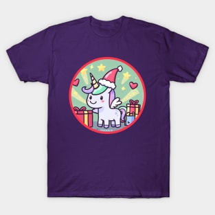 Cute Christmas Unicorn T-Shirt